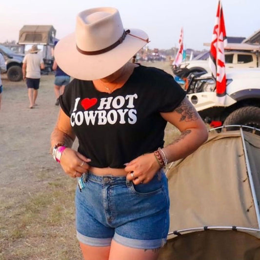 I Heart Hot Cowboys Tee