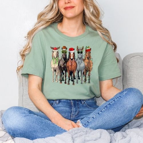 Horse Girl Christmas Tee