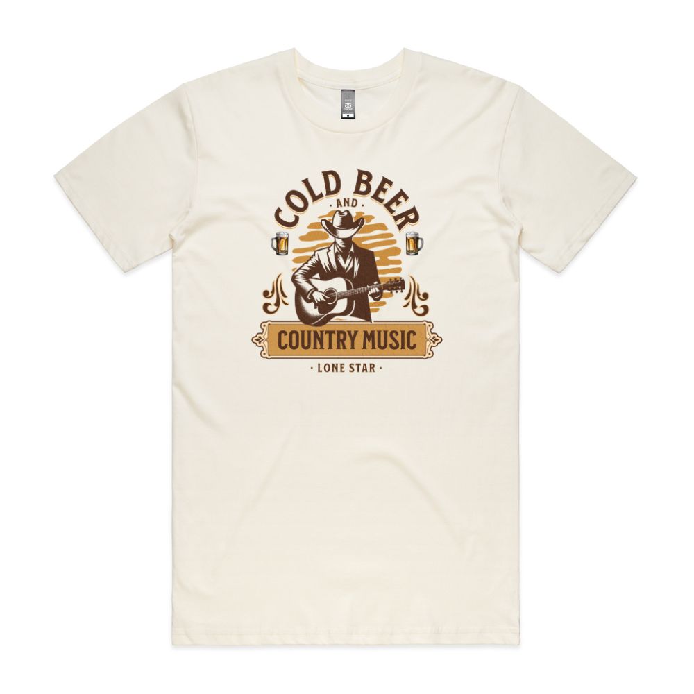 Cold Beer & Country Music Tee