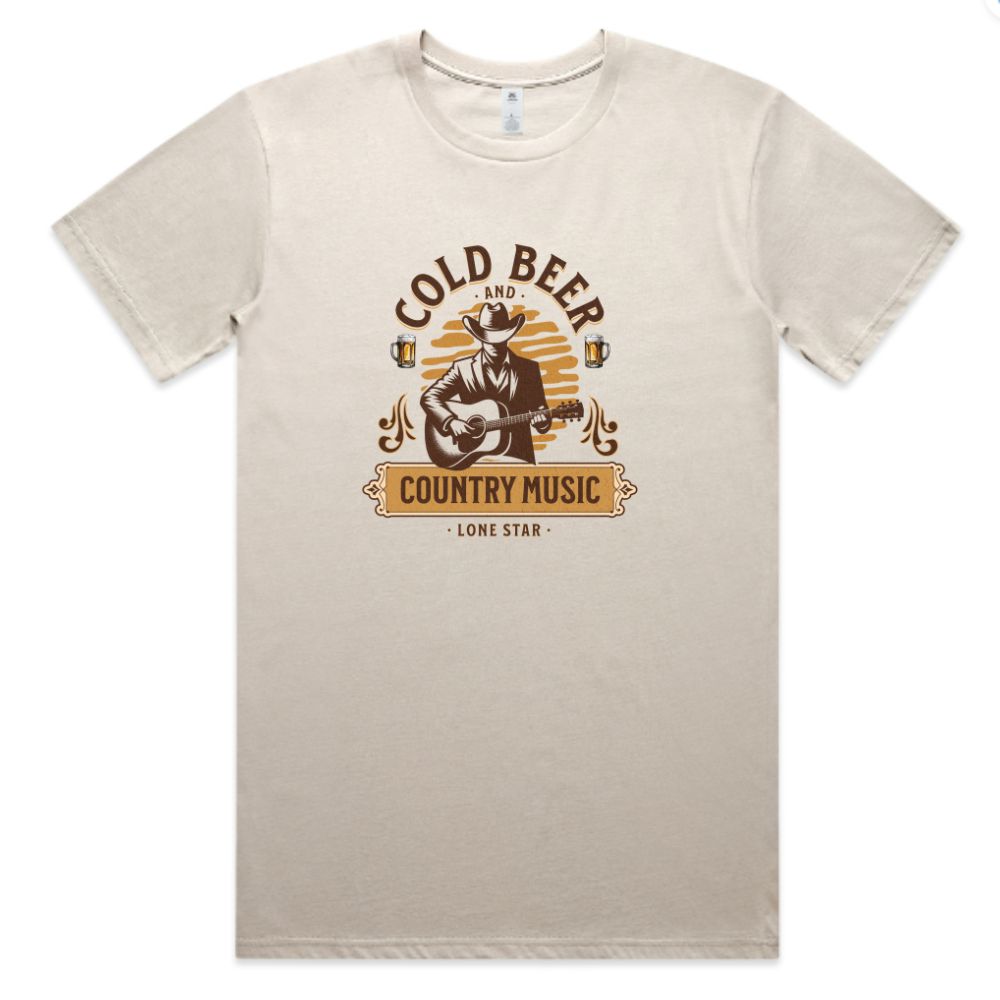 Cold Beer & Country Music Tee