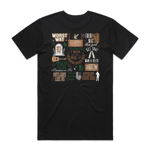 Riley Green Set List Tee