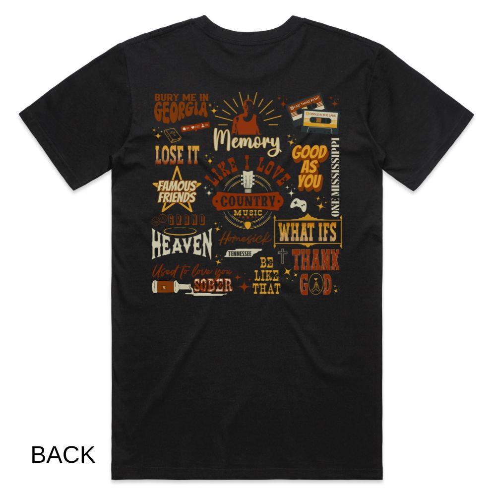 Kane Brown Set List Tee