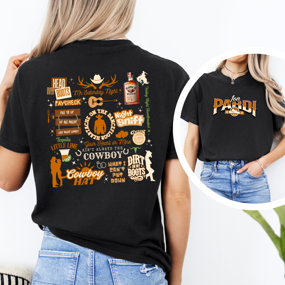 Jon Pardi Set List Tee