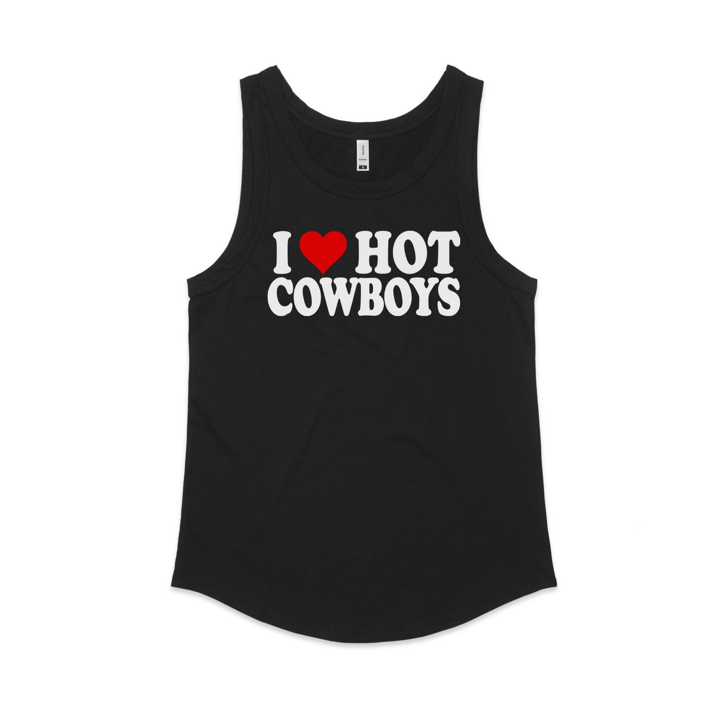 I Heart Hot Cowboys Singlet (full length)