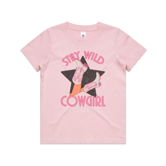 Stay Wild Cowgirl Kids Tee