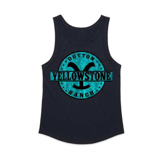 Turquoise Dutton Ranch Brand Singlet