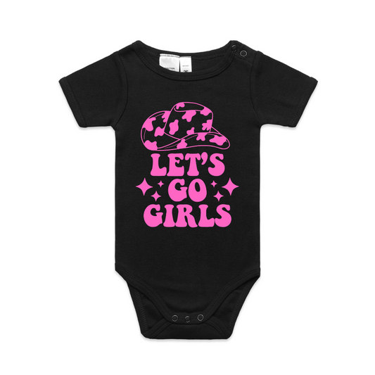 Let's Go Girls Baby Onesie