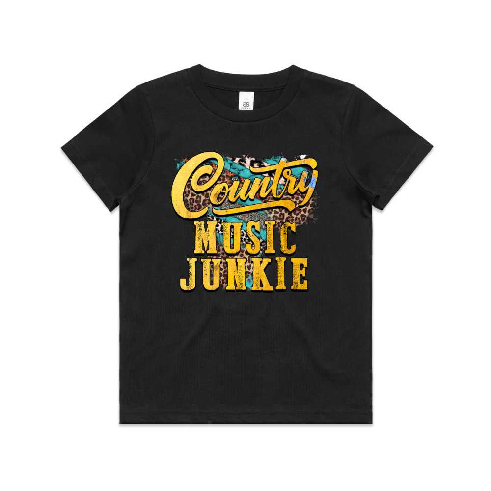 Country Music Junkie Kids Tee