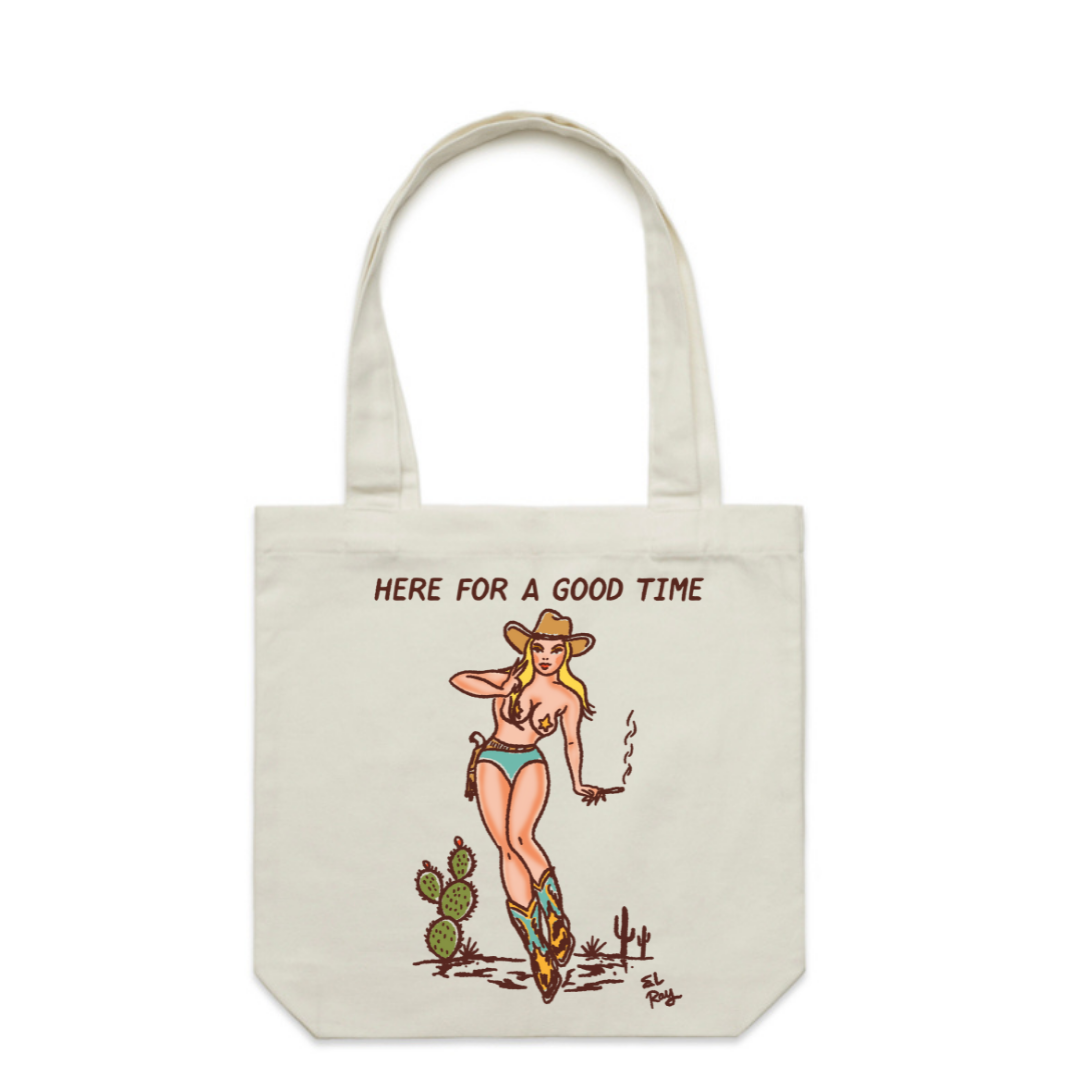 Here For a Good Time Tote