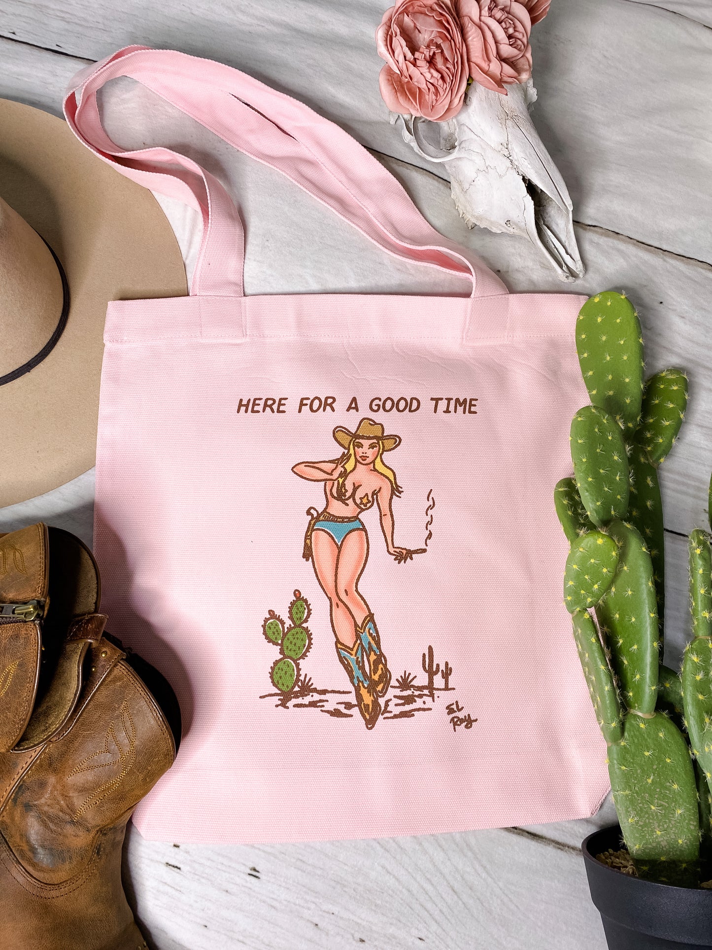 Here For a Good Time Tote